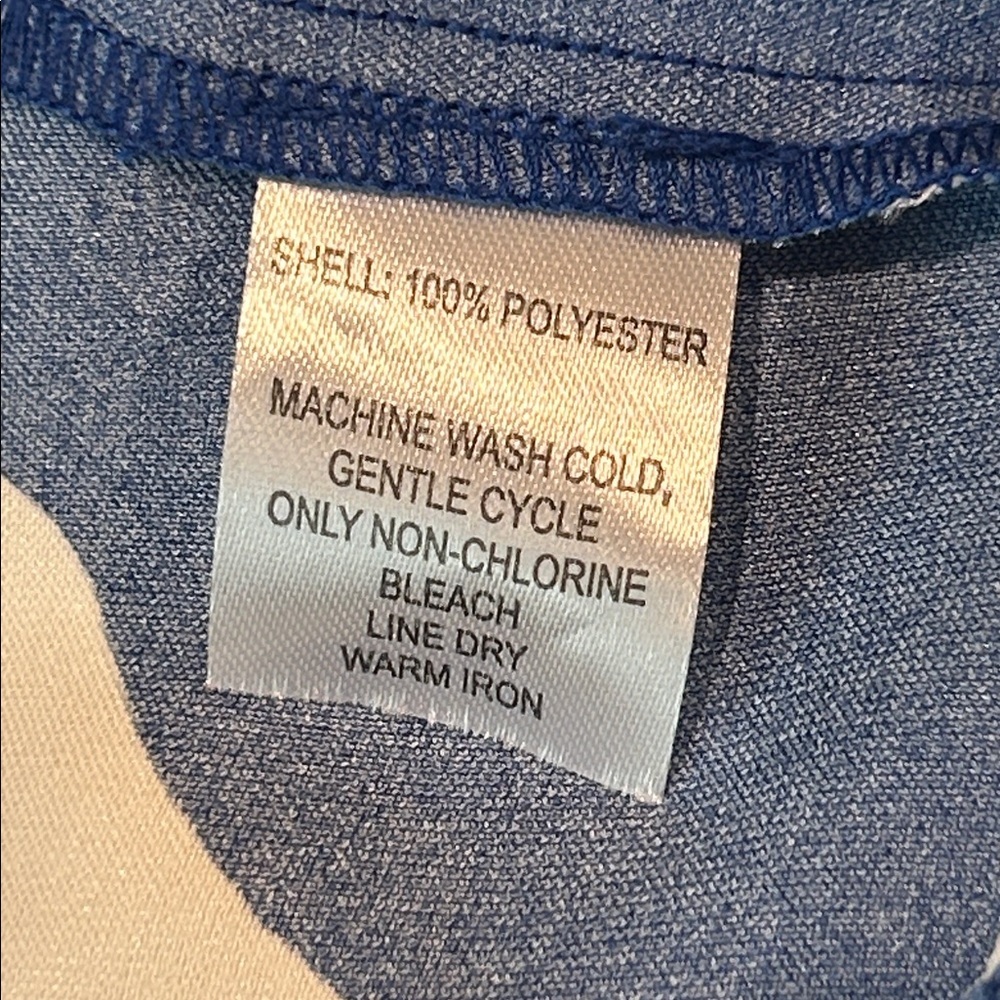 House of Harlow blue white floral wide leg satin pants size large - Picture 10 of 10